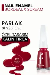 Flormar Oje 128 Bordeaux Scream - 2