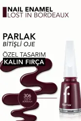 Flormar Oje 306 Lost In Bordeaux - 2