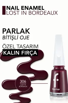 Flormar Oje 306 Lost In Bordeaux - 2