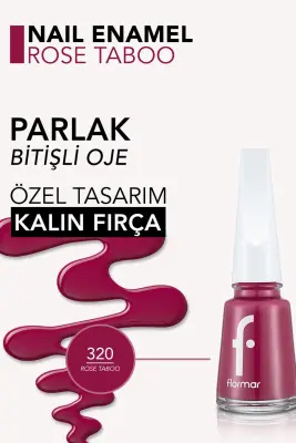 Flormar Oje 320 Rose Taboo - 2