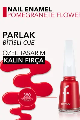 Flormar Oje 380 Pomegranate Flower - 2