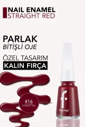 Flormar Oje 416 Straight Red - 2