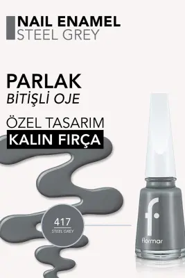 Flormar Oje 417 Steel Gray - 2