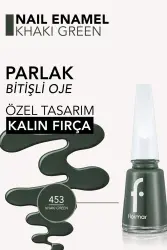 Flormar Oje 453 Khaki Green - 2