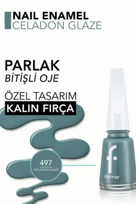 Flormar Oje 497 Celadon Glaze - 2