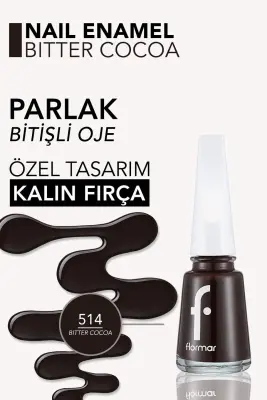 Flormar Oje 514 Bitter Cocoa - 2