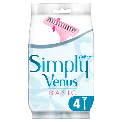 Gillette Simply Venus Basic Kullan At Kadın Tıraş Bıçağı 4 lü - 1