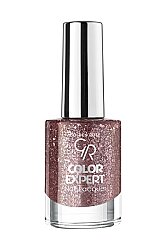 Golden Rose Color Expert Nail Lacquer Glitter Oje 607 - Golden Rose