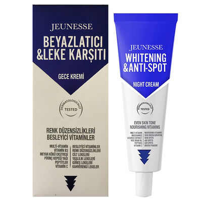 Jeunesse Beyazlatıcı Leke Karşıtı Gece Bakım Kremi 50 ml - 1