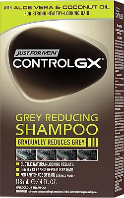 Just For Men Control GX Beard Aloe Vera & Coconut Oil Gri Azaltıcı Sakal Bıyık Yıkama Şampuanı 118 ml - 3