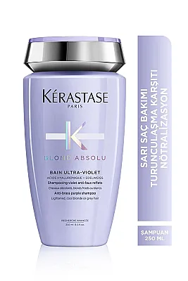 Kerastase Bain Ultra Violet Sarı ve Gri Saçlar İçin Sarı Ton Önleyici Mor Şampuan 250 ml - 2