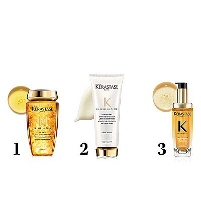 Kerastase Elixir Ultime Le Bain Tüm Saç Tipleri İçin Parlaklık Veren Bakım Şampuanı 250 ml - 3