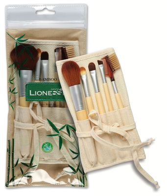 Lionesse Naturel Bamboo Makyaj Fırça Seti - 1