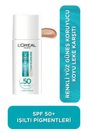 Loreal Paris Bright Reveal Spf 50+ Koyu Leke Karşıtı Renkli Fluid Günlük Yüz Güneş Kremi 50ml - Light - 1