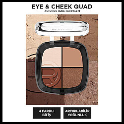 Loreal Paris Dörtlü Far ve Yanak Paleti Eye Cheek Quad 03 Autumn Nude - Loreal Paris