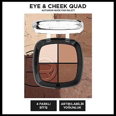 Loreal Paris Dörtlü Far ve Yanak Paleti Eye Cheek Quad 03 Autumn Nude - 1