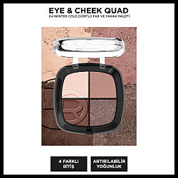 Loreal Paris Dörtlü Far ve Yanak Paleti Eye Cheek Quad 04 Winter Cold - Loreal Paris