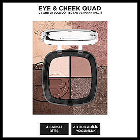 Loreal Paris Dörtlü Far ve Yanak Paleti Eye Cheek Quad 04 Winter Cold - 1