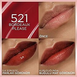 Loreal Paris Hyaluron Lip Tint - 521 Bordeaux Please - 2