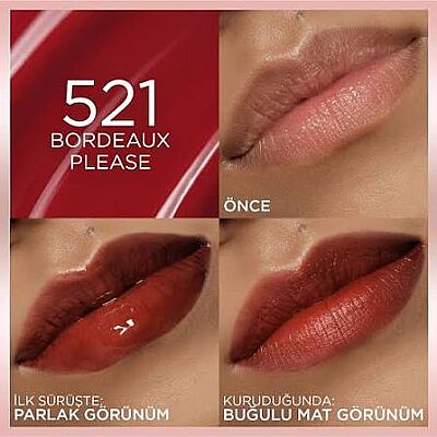 Loreal Paris Hyaluron Lip Tint - 521 Bordeaux Please - 2