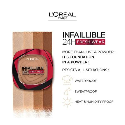 L'Oreal Paris Infaillible 24H Fresh Wear Pudra Fondöten 140 Golden Beige - 2
