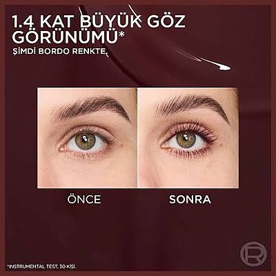 Loreal Paris Panorama Chromatic Maskara Bordo - 2