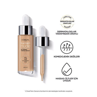L'Oréal Paris True Match Nude Fondöten Serum 0.5-2 Very Light - 2