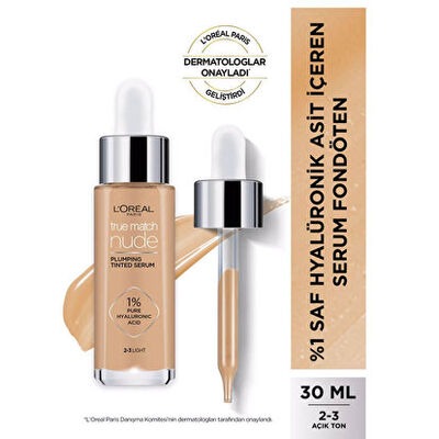 L'Oréal Paris True Match Nude Fondöten Serum 2-3 Light - 1