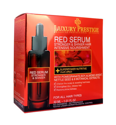 Luxury Prestige Red Serum All Hair Types Saç Serumu 30 ml - 1