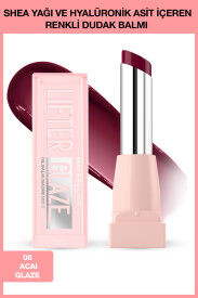 Maybelline New York Lifter Glaze Renkli Dudak Balmı - 08 Acai Glaze - 1