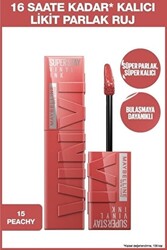 Maybelline New York Super Stay Vinyl Ink Ruj 15 Peachy - 1