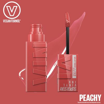Maybelline New York Super Stay Vinyl Ink Ruj 15 Peachy - 2