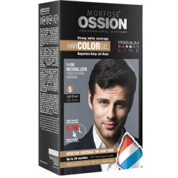 Morfose Ossion Men Jel Saç Boyası 5 Light Brown Açık Kahverengi - Morfose