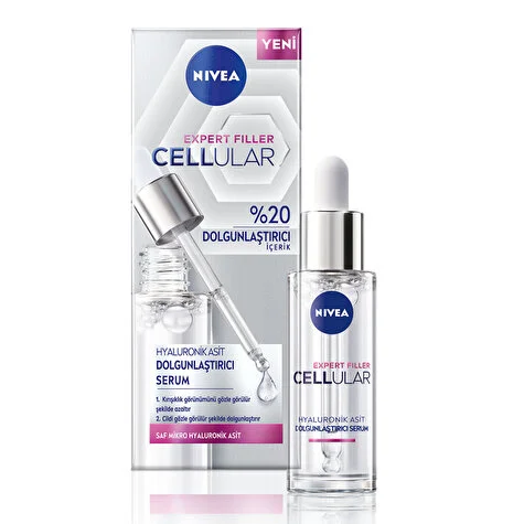 Nivea Cellular Expert Filler Hyaluronik Asit %20 Dolgunlaştırıcı Cilt Serum 30 ml - 1