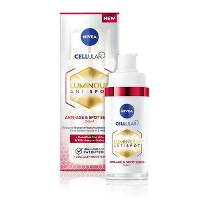 Nivea Luminous 630 2 si 1 arada Leke & Yaşlanma Karşıtı Serum 30 ml - 1