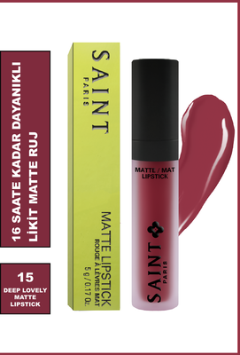 Saint Paris Matte Lipstick 15 Deep Lovely - 1